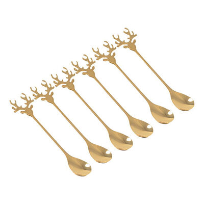 Golden deer spoons - set of 6