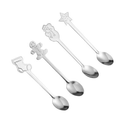 SNOW SILVER SPOONS - SET OF 4