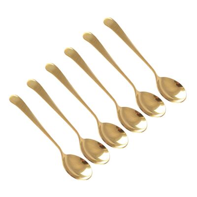 Gold Dessert Spoons - Set of 6