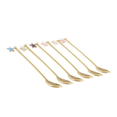 Gold Star Spoons - Set of 6