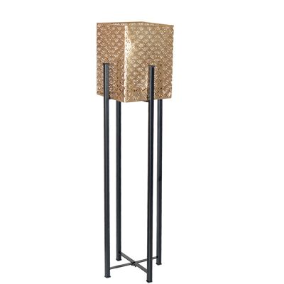 MACETEROS DE METAL CON MACETERO DE HIERRO DORADO H.60CM