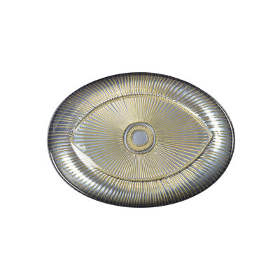 Oval eye cup 22x15.5cm silver