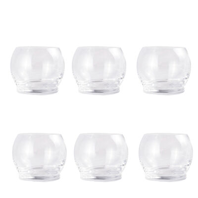 Clear tumbler glasses 390 ml - set of 6