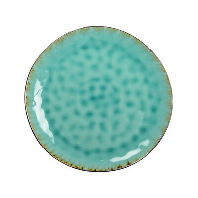 Assiette plate verte