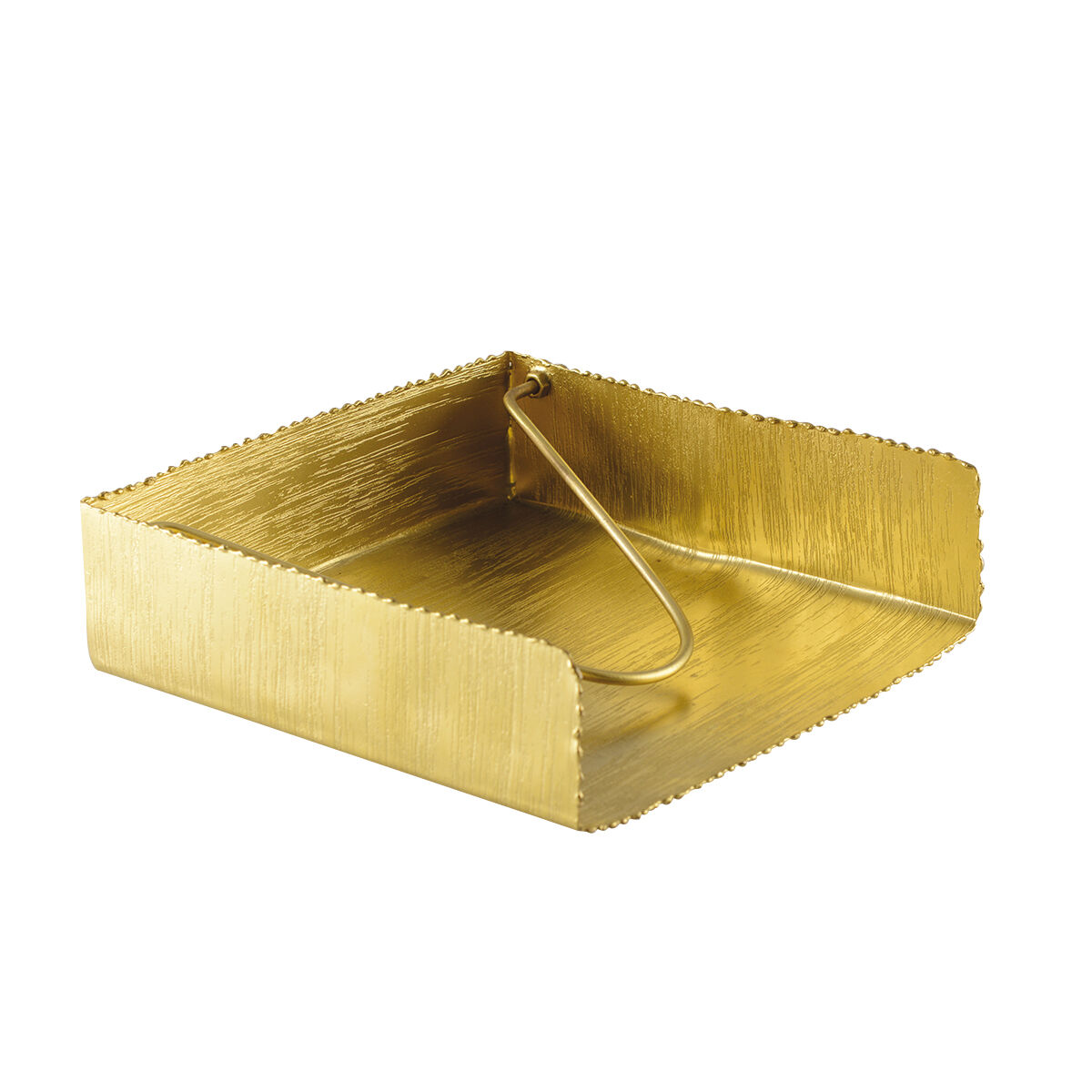 Matte gold napkin holder