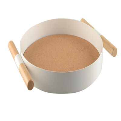 White round cork tray