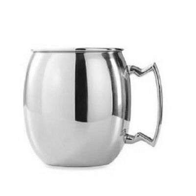 SMOOTH STAINLESS STEEL MUG WITH HANDLE