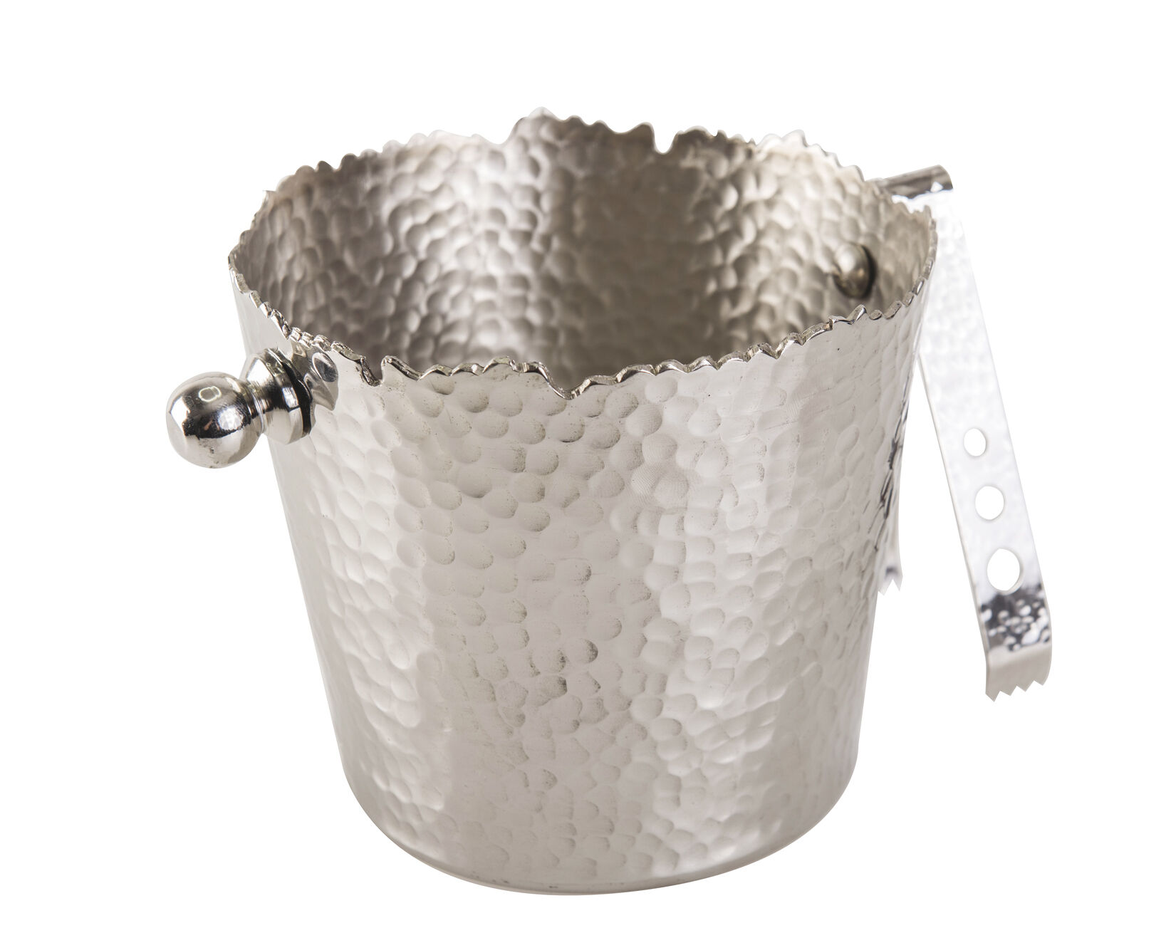 Secchiello per ghiaccio martellato con pinze