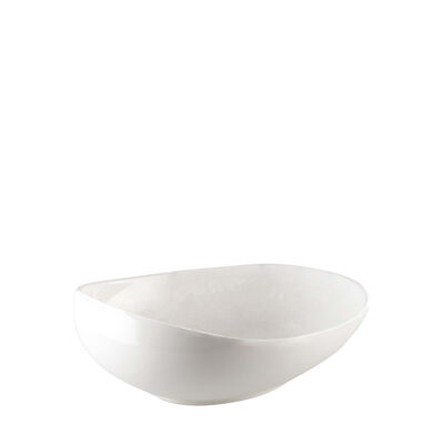 WHITE CERAMIC SOUP PLATE 22CM
