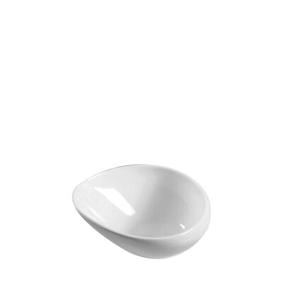WHITE CERAMIC SOUP BOWL