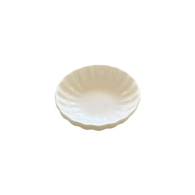 White round ceramic bowl