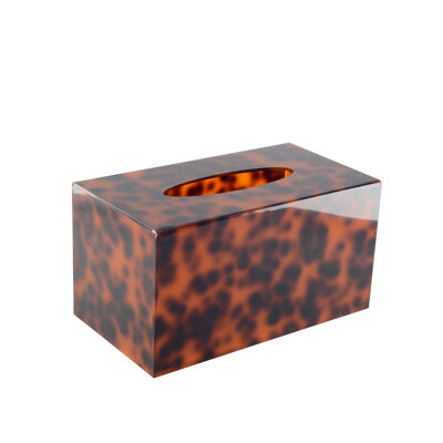Scatola di fazzoletti leopardati 22.6x12.6x12 cm