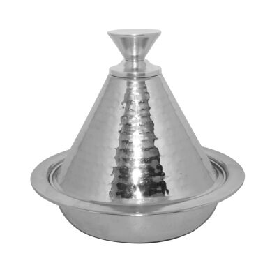 Individual hammered stainless steel tagine