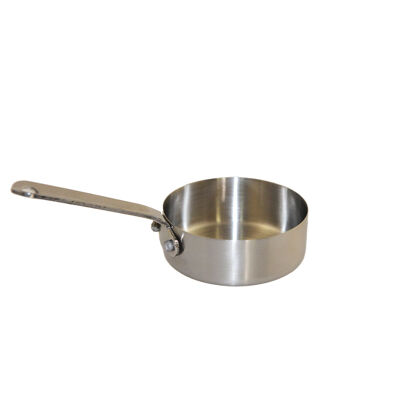 Mini round matte casserole dish with long handle 7x7x2.5cm