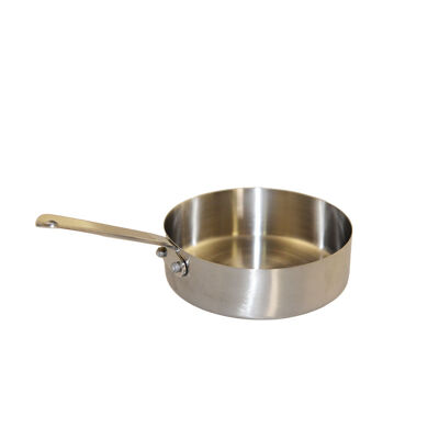 Mini casserolette ronde mat avec long manche 10x10x3cm