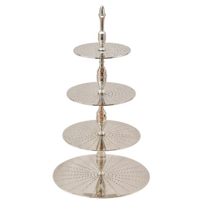 Serviteur 4 étages argent h.73cm