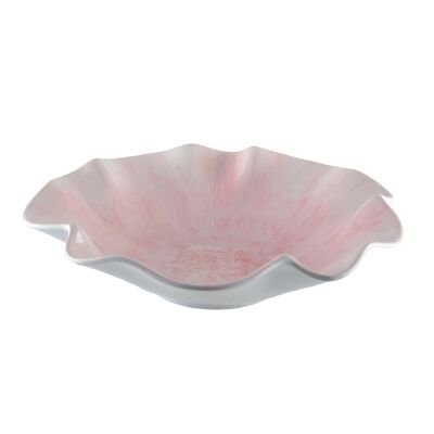 Ensaladera de melamina rosa 35x35x9cm