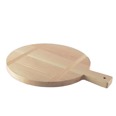 Round wooden cutting board