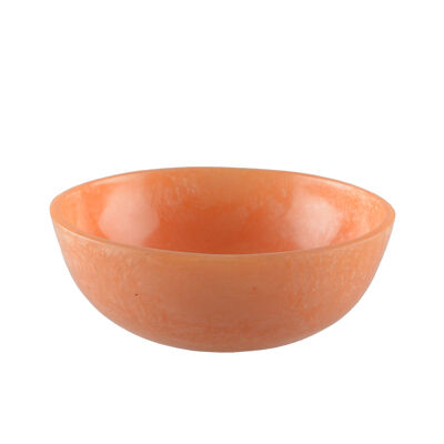 Ensaladera de resina color melocotón 23cm