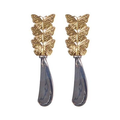 Tartineur papillon doré - lot de 2