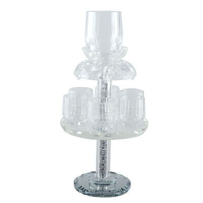 Crystal wine fountain