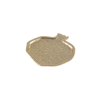 Sottobicchiere melograno dorato pezzo 10x10x1cm