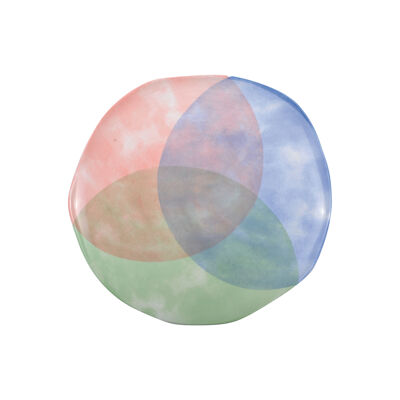 Tricolor flat plate - Paradise