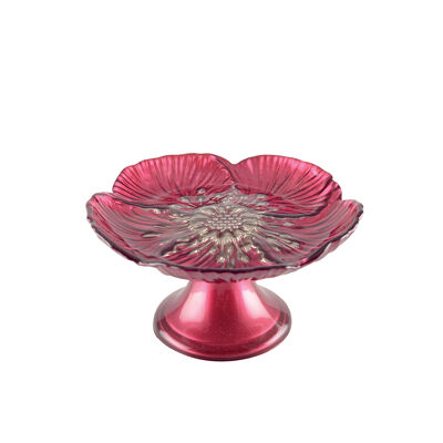 Fuchsia cake plate