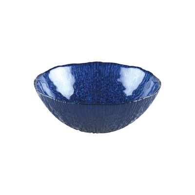 Indigo blue soup bowl