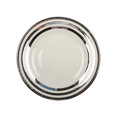 Triple silver fillet flat plate 27cm