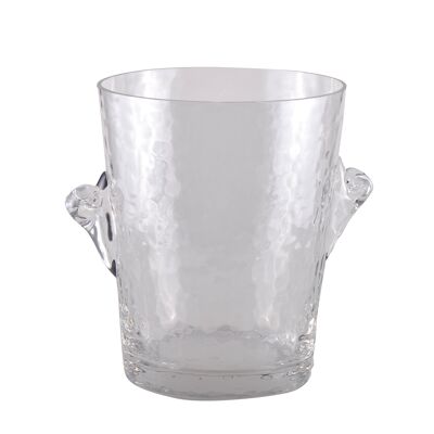 Smoked hammered glass champagne bucket