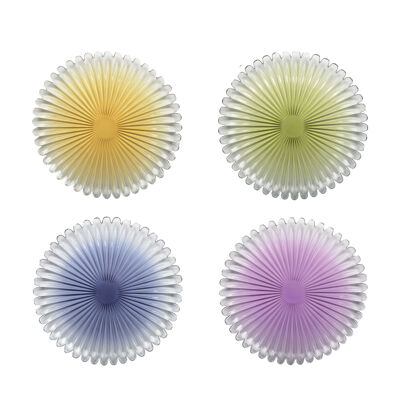 Piatti da dessert multicolori - set da 4