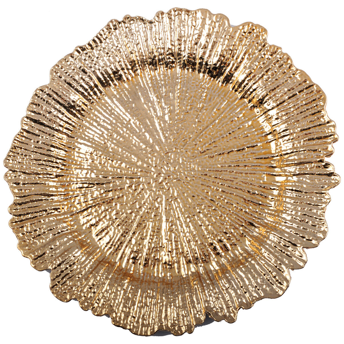 Sottobicchiere con fiori dorati