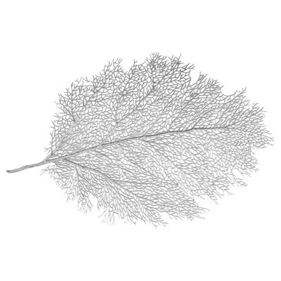 Silver leaf coaster