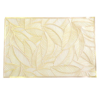 Rectangular gold leaf coaster