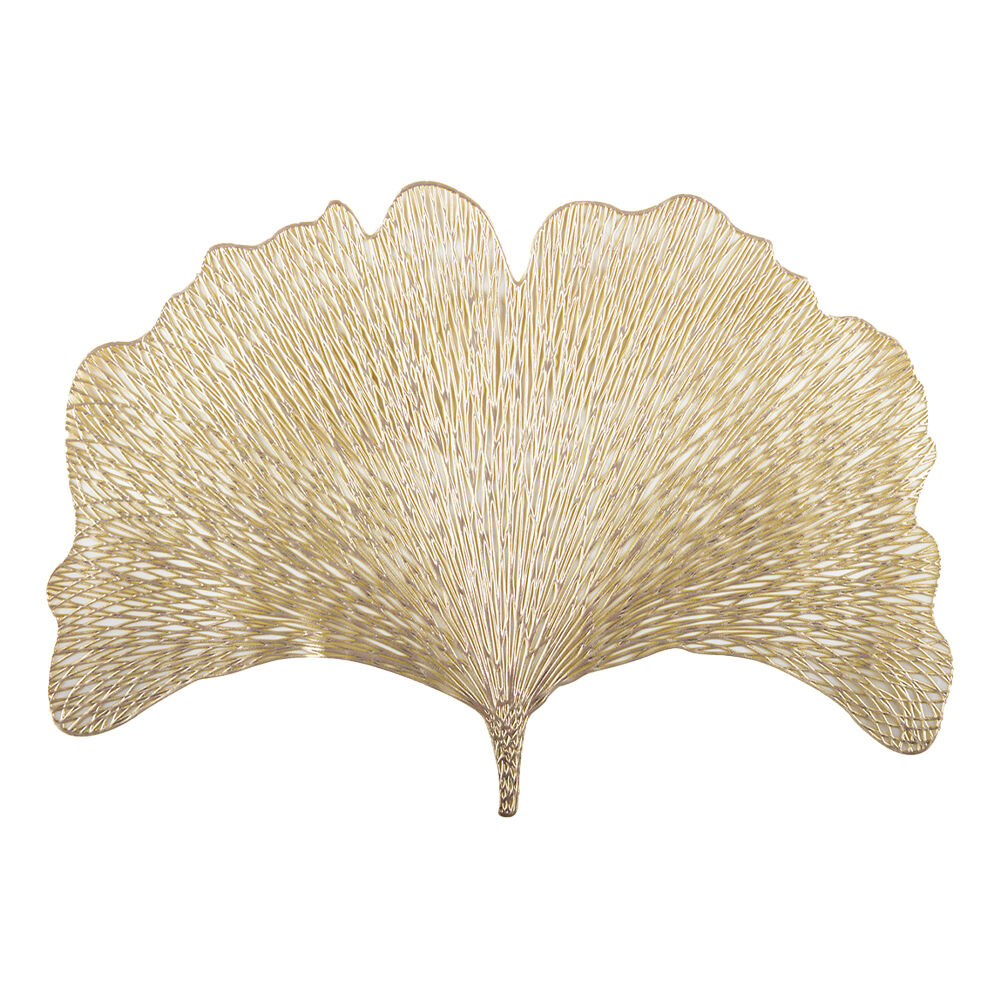 Sottobicchiere ginkgo dorato 44x30 cm