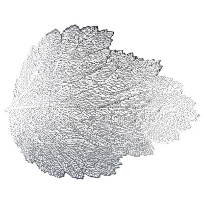 Posavasos de hoja de roble plateado