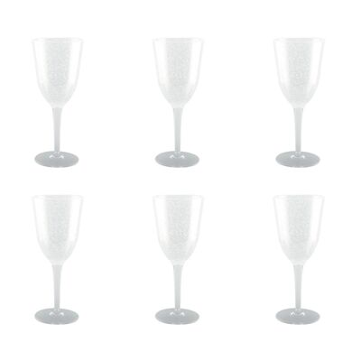 Bubble Acrylic Wine Glasses - Set of 6
