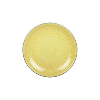 Solid yellow dessert plate - Coachella