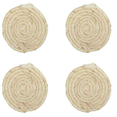 Round rope coasters - set of 4