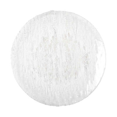 Transparent presentation plate 33cm