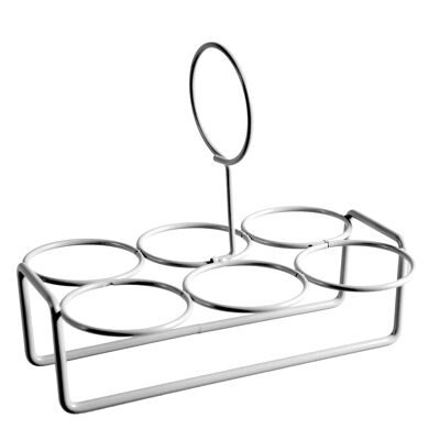 6 silver egg holder