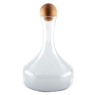 Decanter with wooden stopper