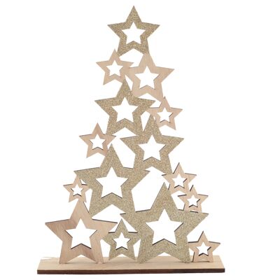 CHRISTMAS TREE WOODEN DECORATION H.59CM