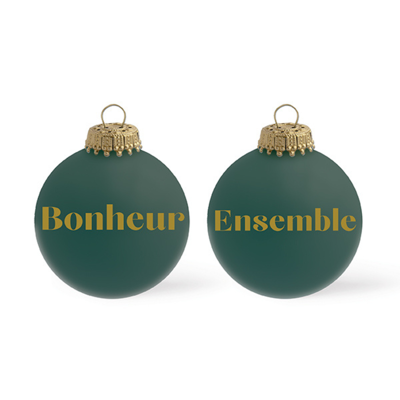 Set de Felicidad de Bolas de Navidad - Verde Navidad