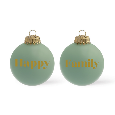 Happy Family Christmas bauble - Linden