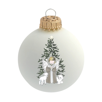 Boule de Noël Petit Berge "Ange de Noël" - en verre