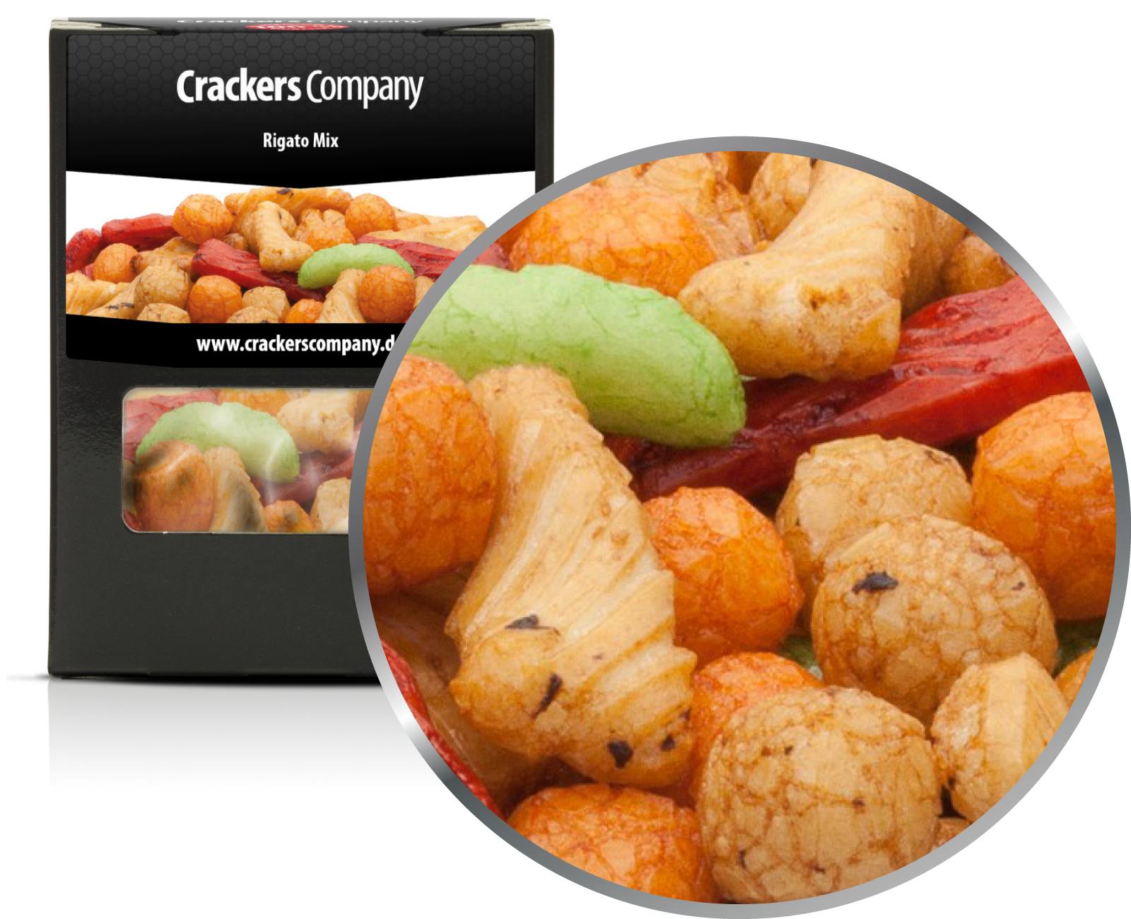 Cracker di riso giapponesi, Rigato Mix PU da 32 pezzi. u. Contenuto di 40 g per pezzo