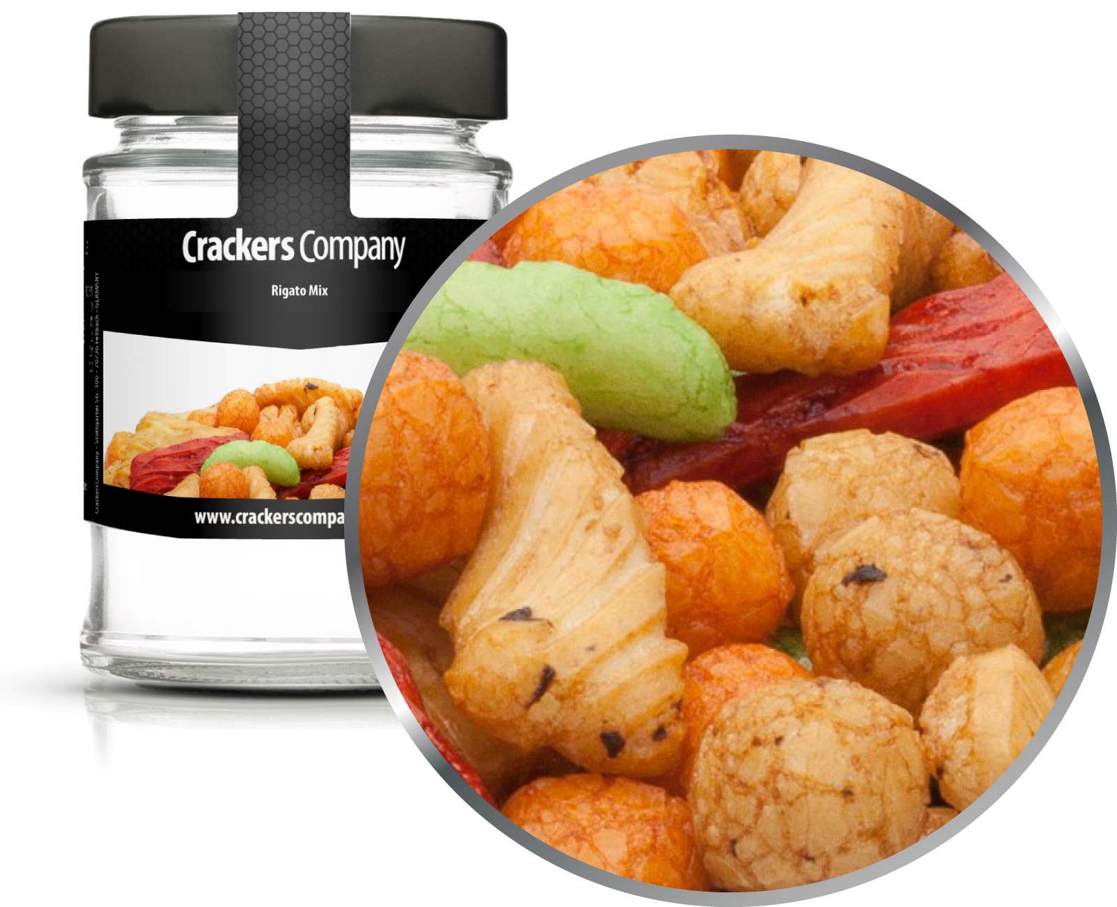 Japanische Reiscracker, Rigato Mix VPE mit 45 Stk. u. 40g Inhalt je Stk