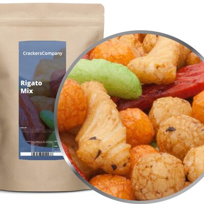 Cracker di riso giapponesi, Rigato Mix PU da 8 pezzi. u. Contenuto di 250 g per pezzo